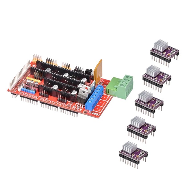 RAMPS 1.4 3D Printer Controller with DRV8825 Driver With Heat Sink Kit
