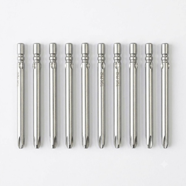 4x60x2#（TGK PH2） Electric Screwdriver Bit (Pack of 10)
