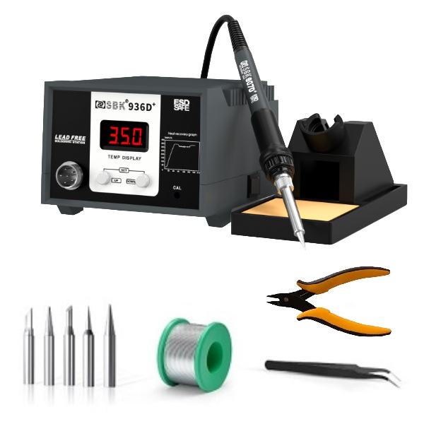 BK936D+ Digital Soldering Station- 60W Value Kit+ MN-25C Pliers