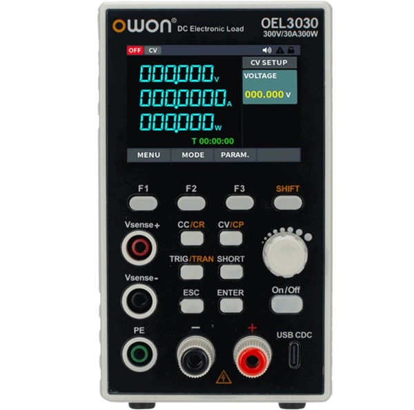 OEL3030TV DC Electronic Load Tester- 300V, 30A- 300W