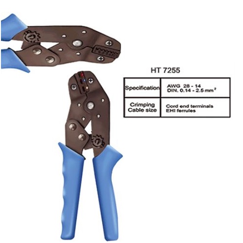 HT-7255 Cord End Terminals Crimping Tool