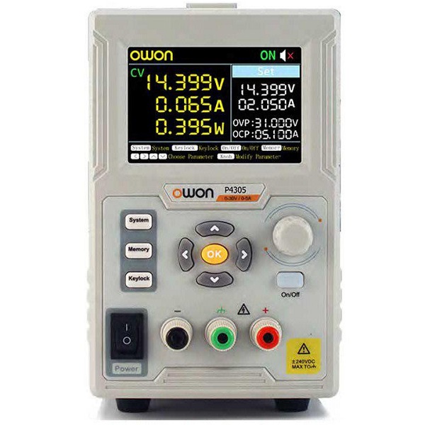 P4305 Programmable Lab DC Power Supply- 30V 5A